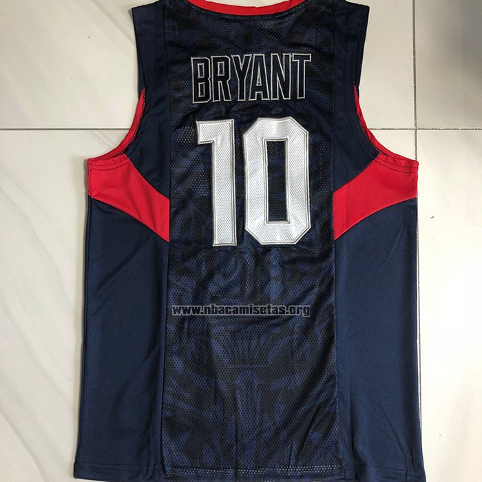 Camiseta USA 2008 Kobe Bryant NO 10 Azul